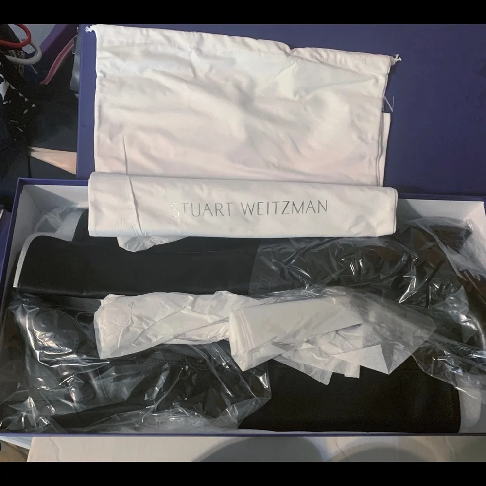 NWT Stuart Weitzman Allhyped Stretch Leather Boots